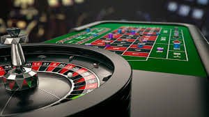 Betting layout on hitbola roulette table showing chip placement options