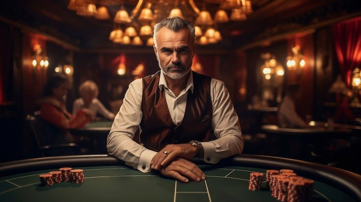 Live roulette table with dealer and player interaction